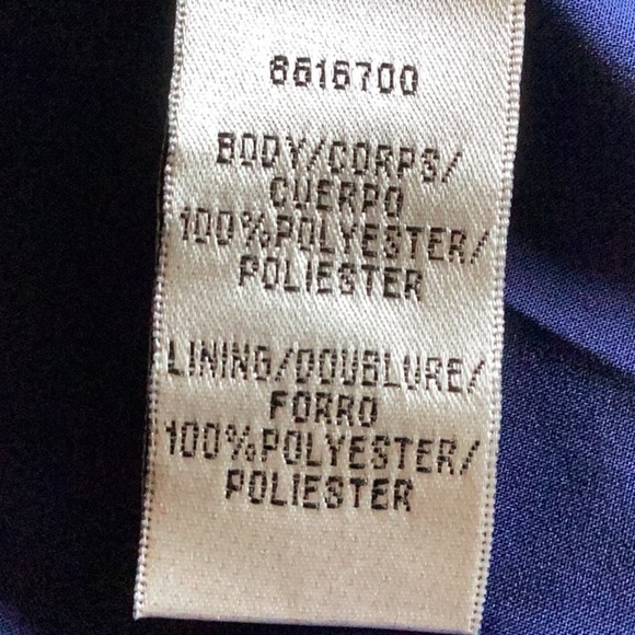 NWT JS Collections Blue Maddison V-neck Column Gown Size 2 - Picture 9 of 9